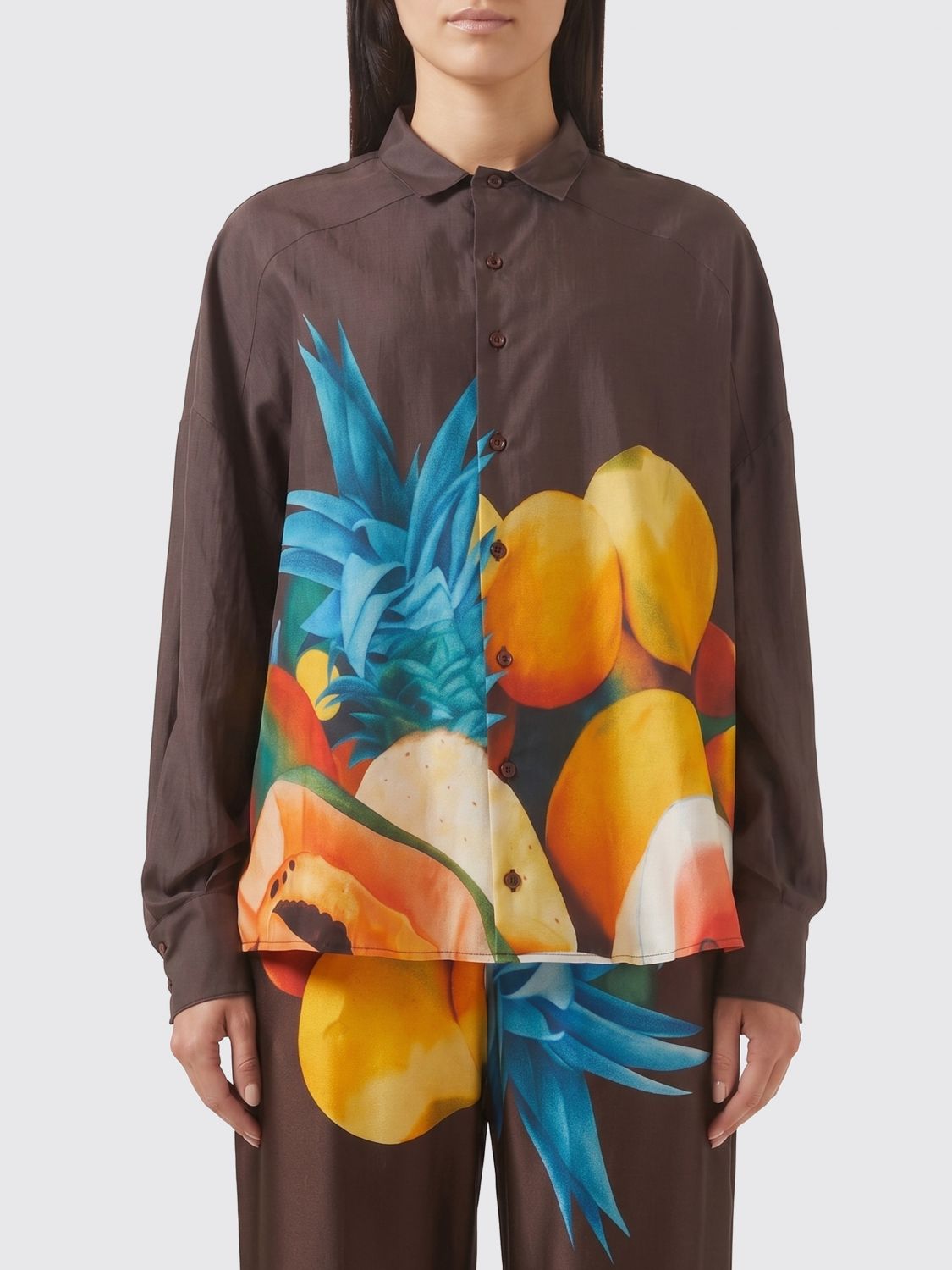 Shirt Woman color Brown