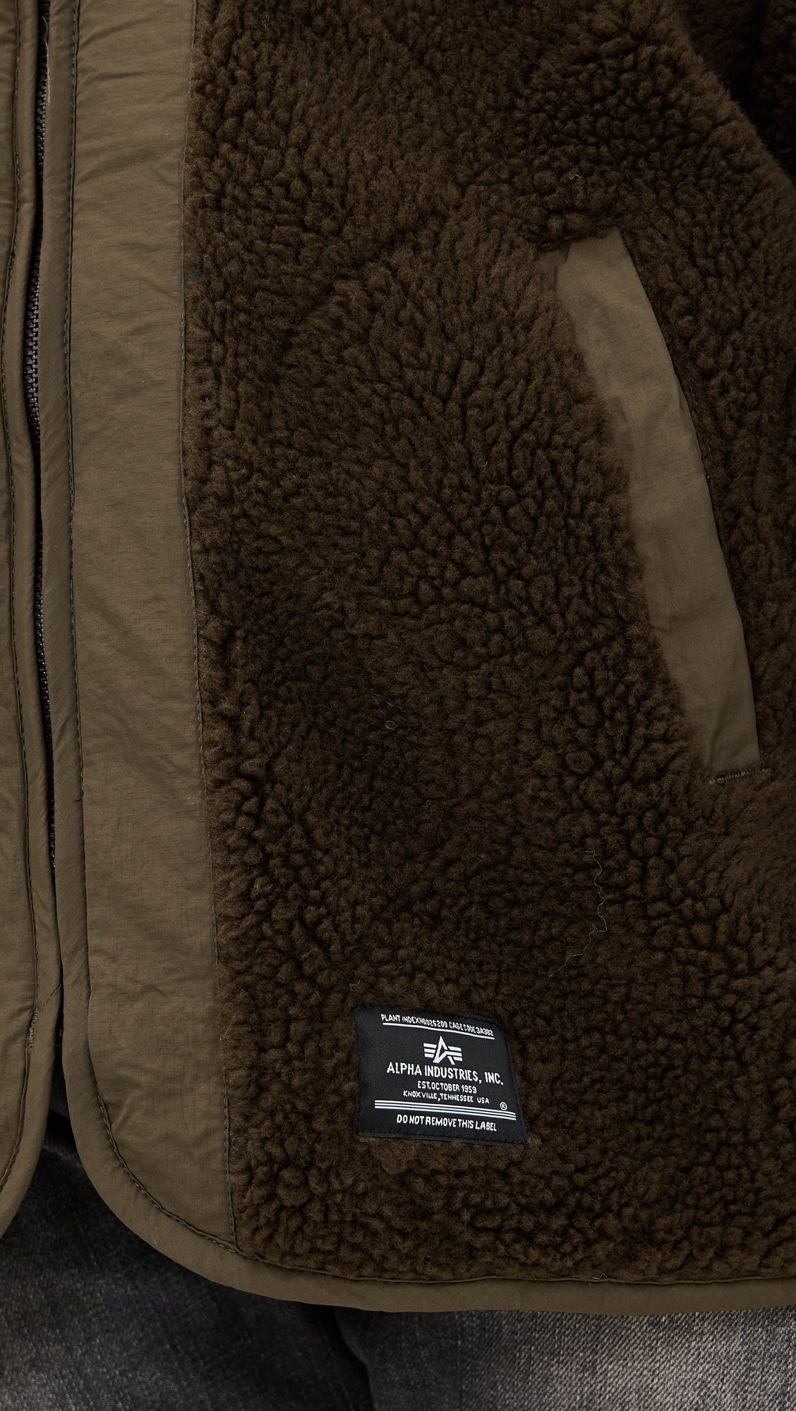 Reversible M-65 Quilted Liner Jacket Espresso