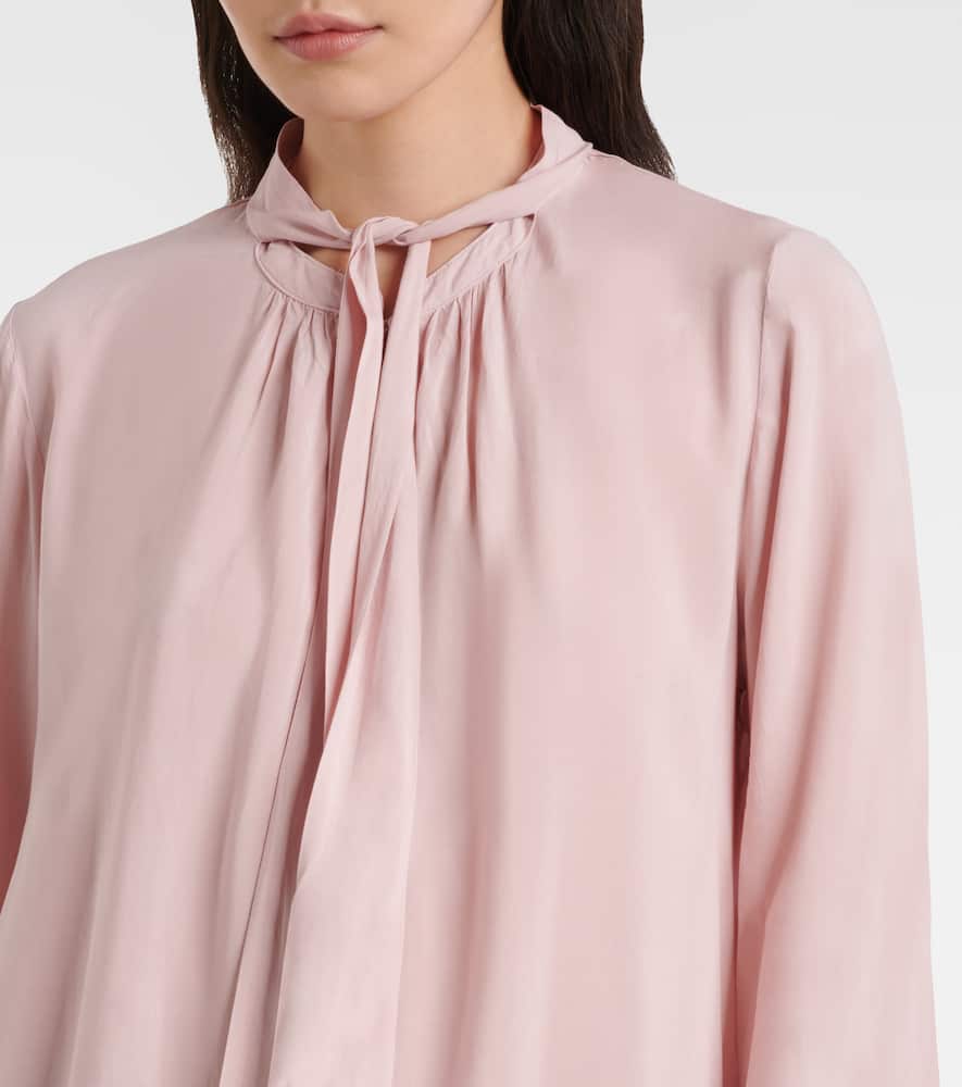 Velvet Gabrielle draped rayon challis blouse