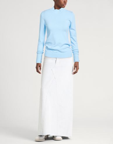 Woman Turtleneck Sky blue Size L/XL Viscose, Polyamide, Polyester