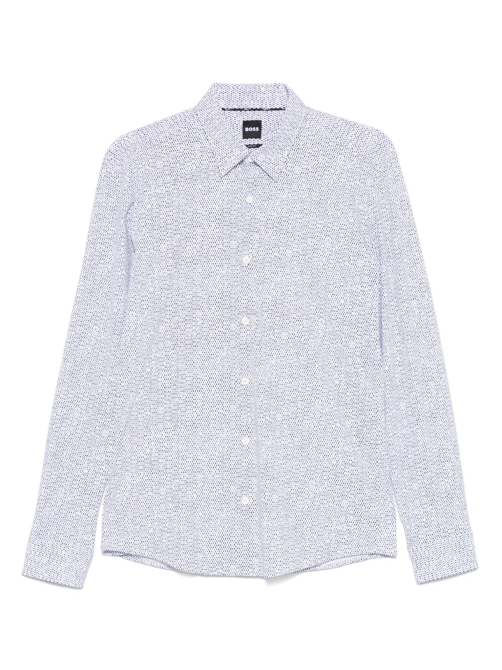 Geometric-print shirt - White