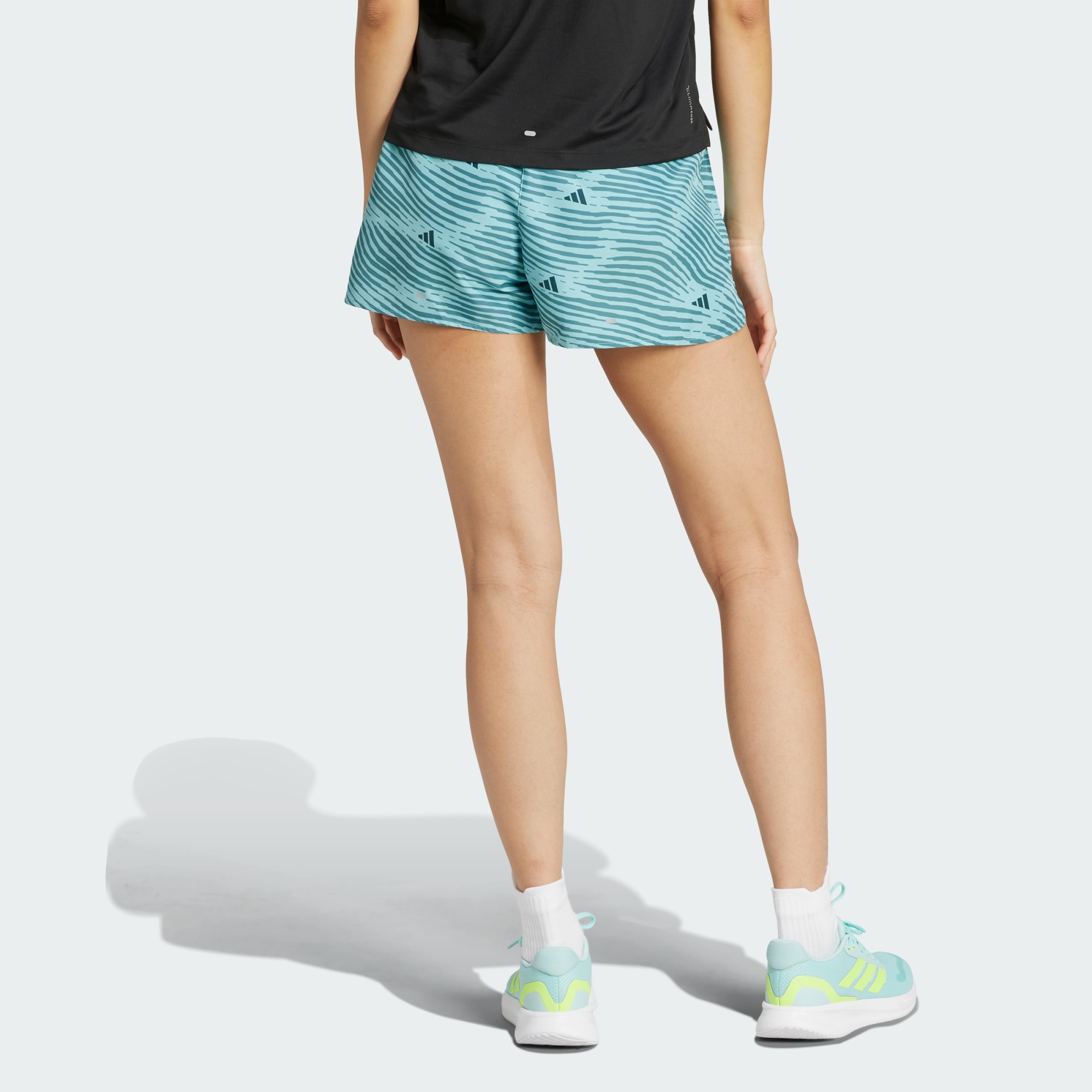 Adidas Performance Womens Adi365 Running Essentials Brand Love Shorts - Turquoise