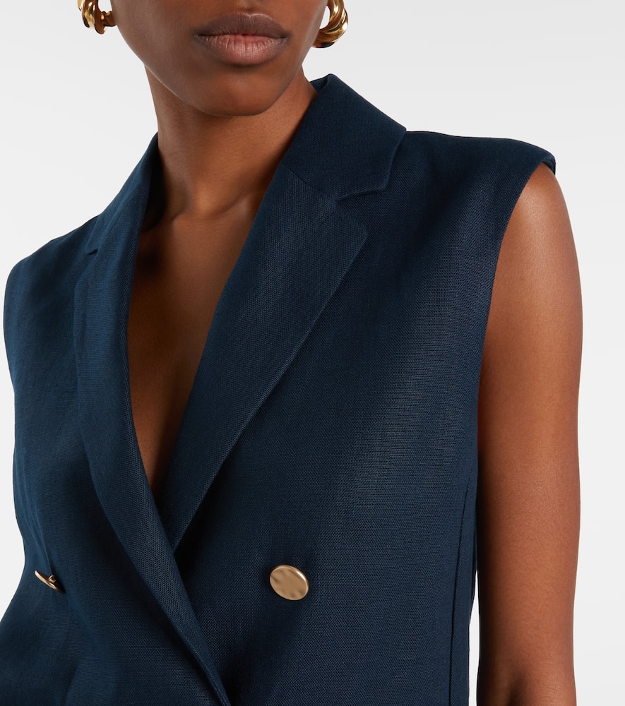 Bird linen vest