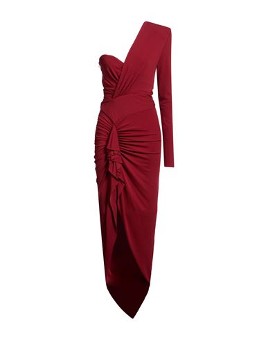 Woman Maxi dress Brick Size 8 Viscose, Elastane