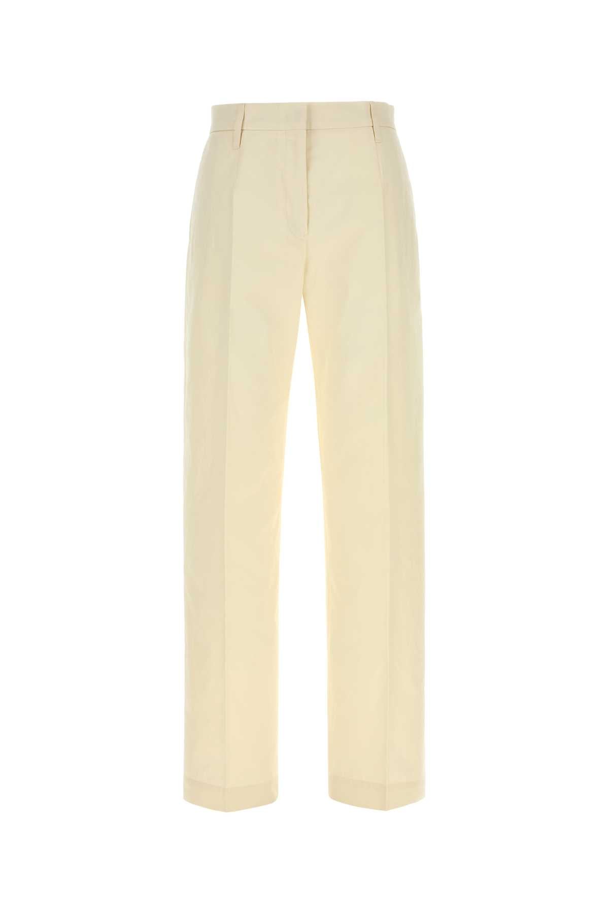 Cotton Trousers — Beige