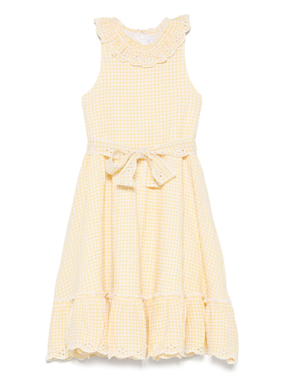 Tartine Et Chocolat gingham-check dress - Yellow