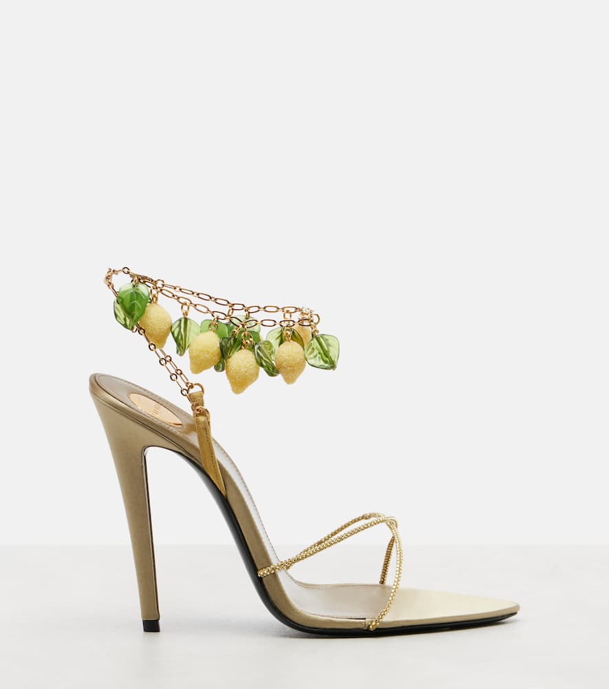 Mon Chéri 110 leather slingback sandals