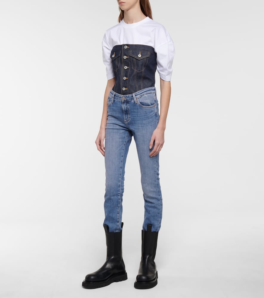 Mari high-rise slim jeans
