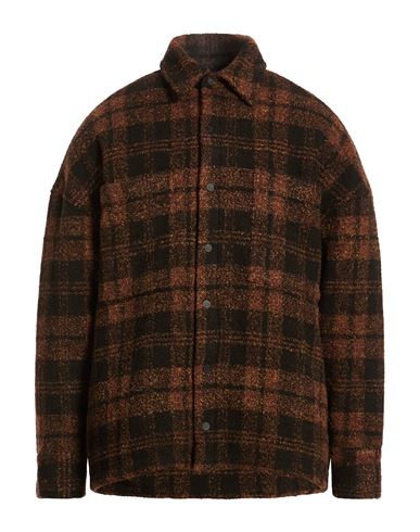 Man Jacket Camel Size L Polyester, Wool, Viscose