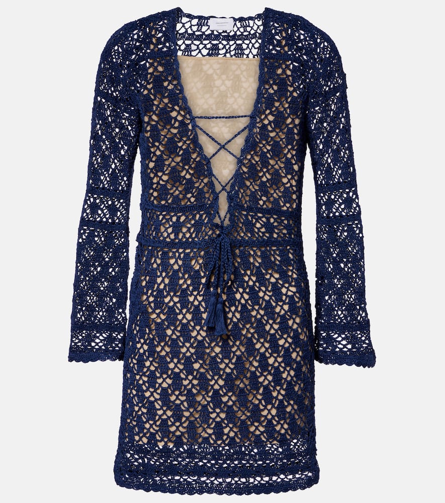 Bianca crochet cotton minidress