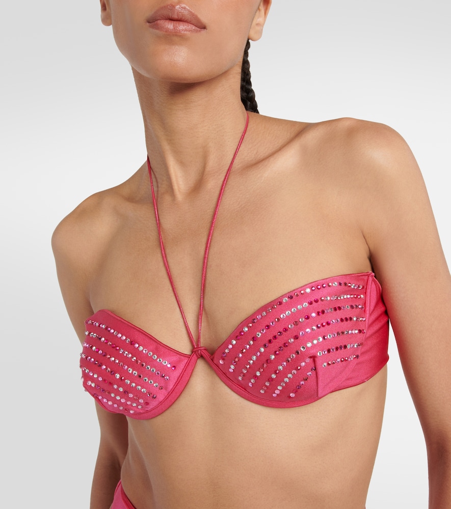 Gem embellished bikini set