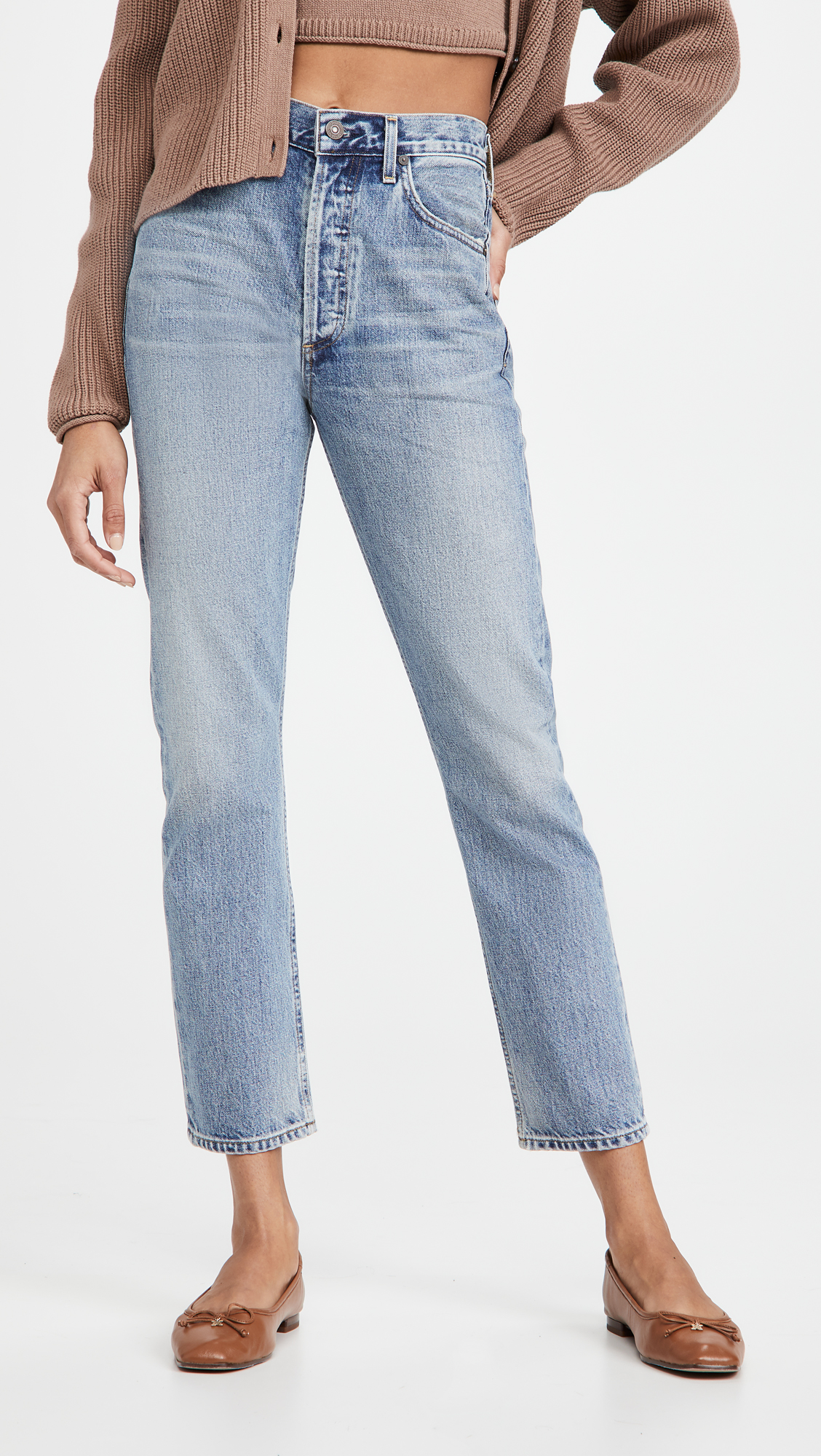 Charlotte High Rise Straight Jeans