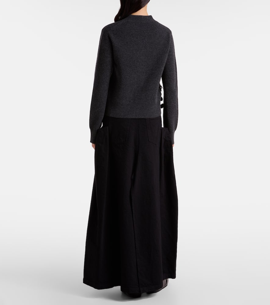 Sequined wool cardigan