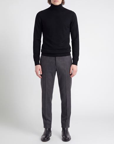 Man Turtleneck Black Size 38 Wool