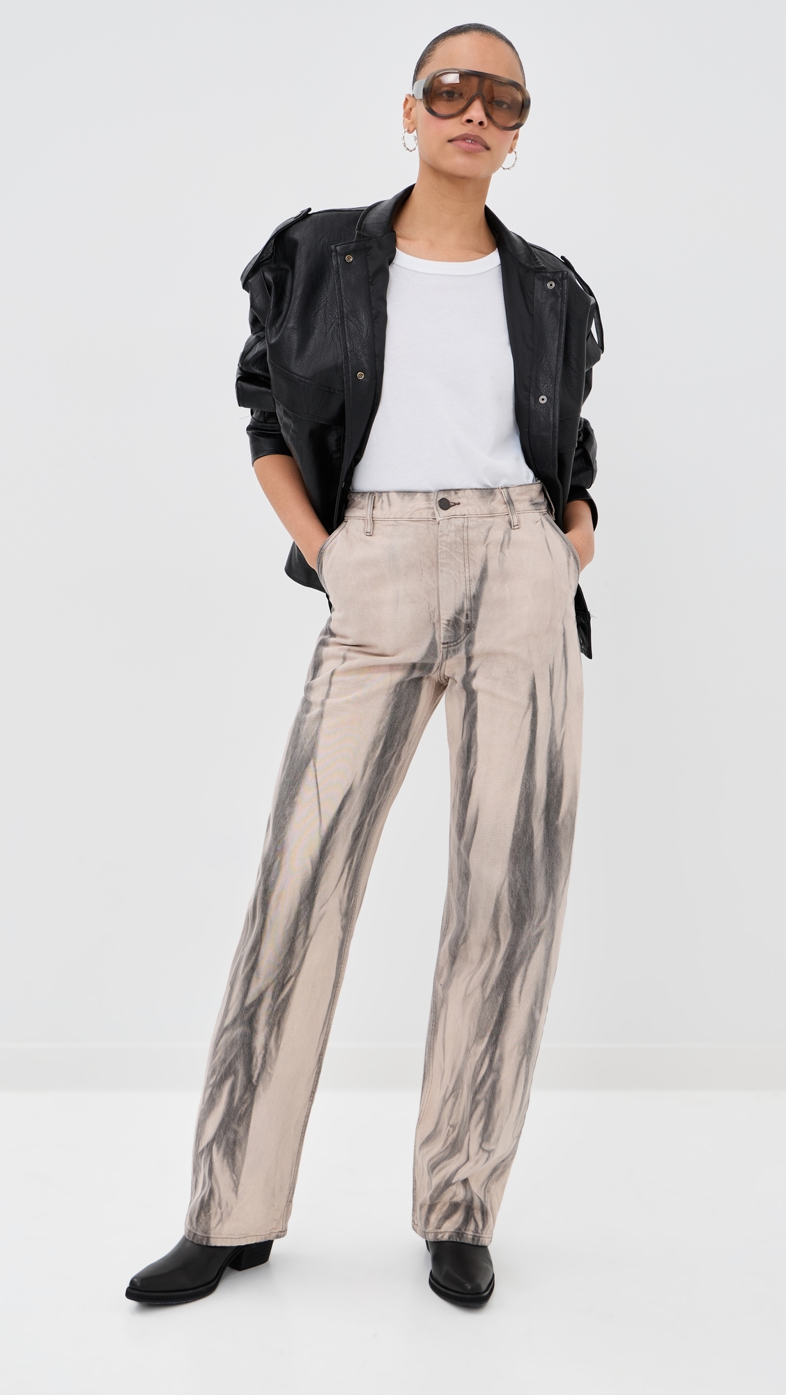 Column Leg Jeans Sand Dune