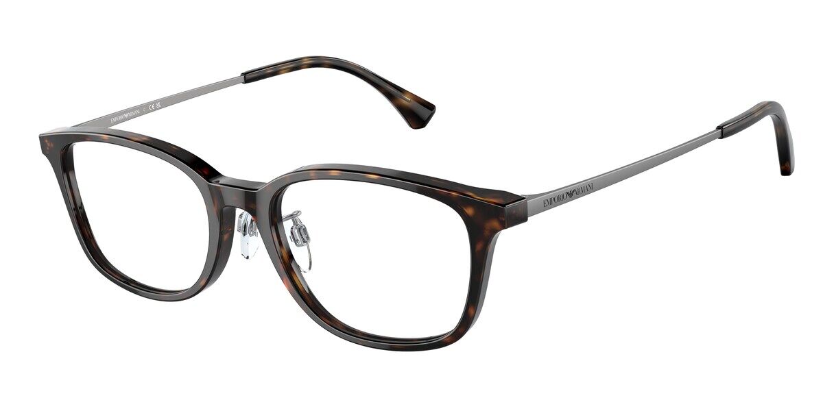 Emporio Armani EA3217D Asian Fit Men's Glasses, Tortoiseshe