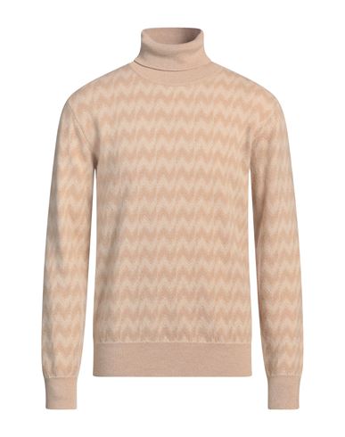 Missoni Man Turtleneck Beige Size M Wool, Cashmere