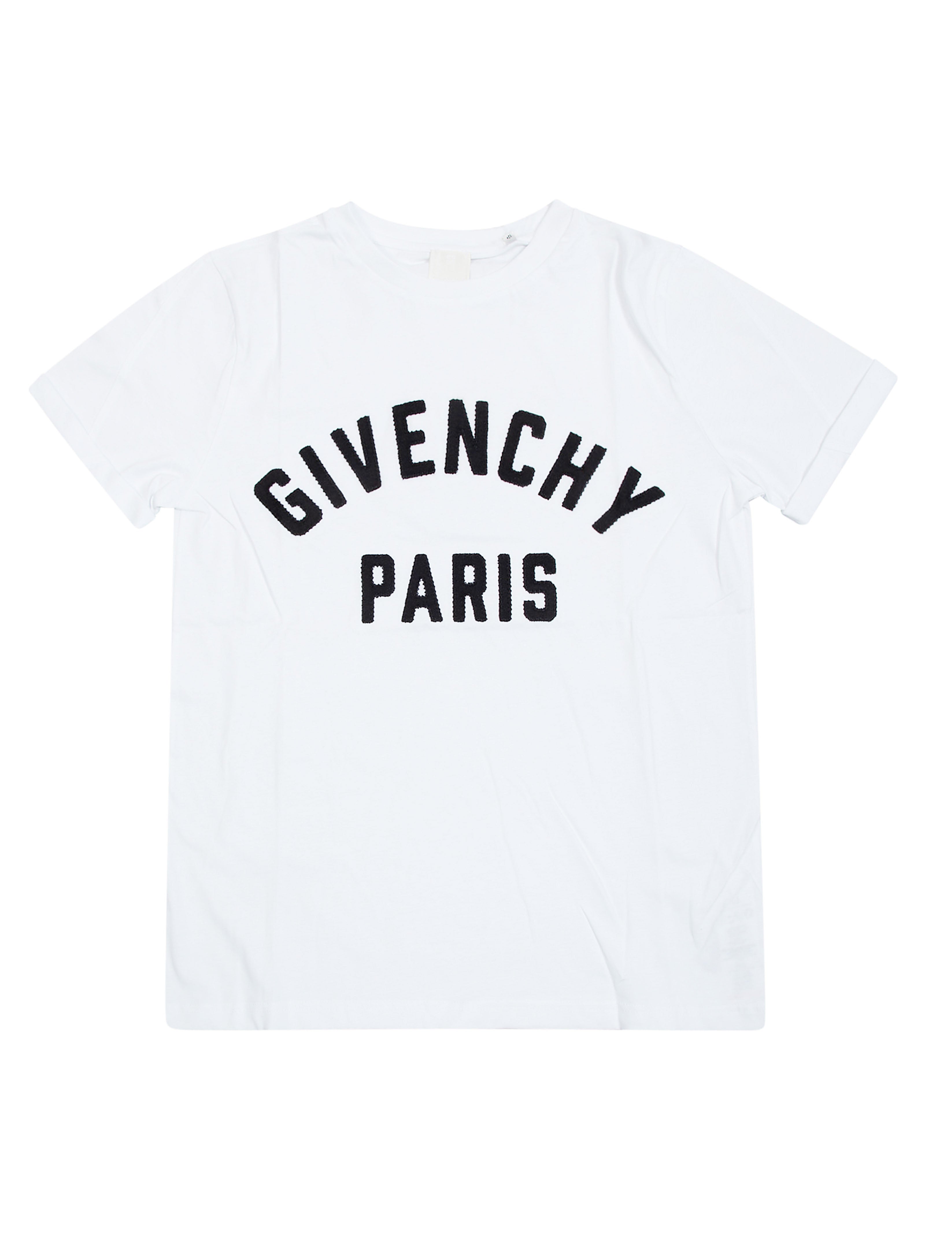 T-shirt in Cotton with Paris Embroidery