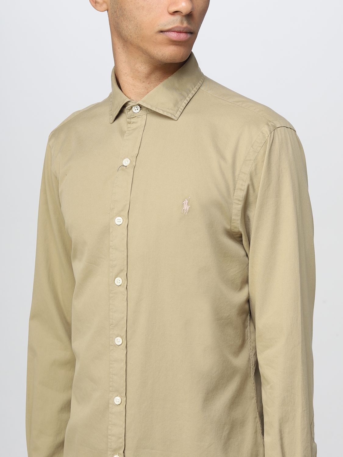 Shirt Men color Camel