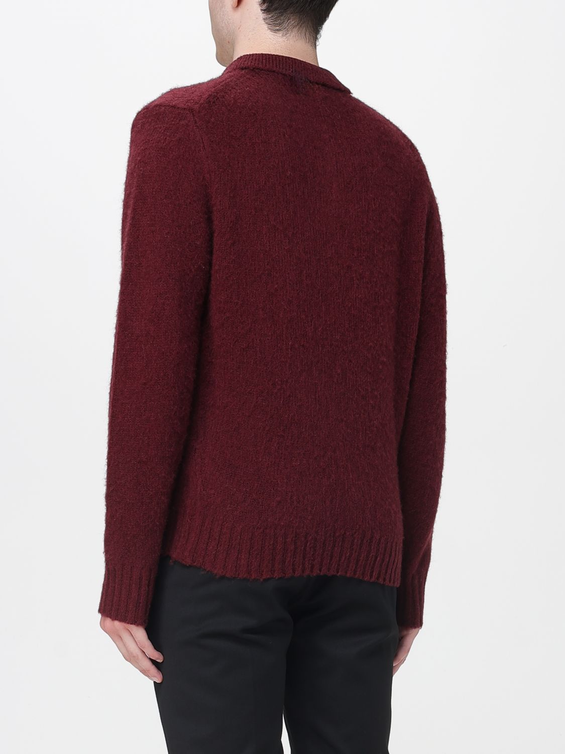 Knitted wool polo top - Neutrals