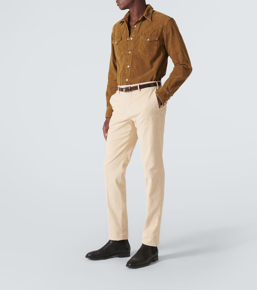 Incotex Cotton corduroy slim pants