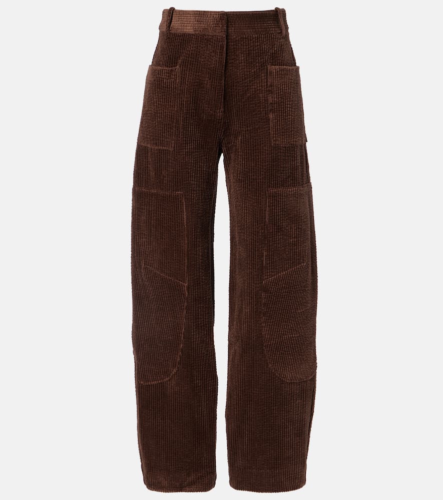 Cotton corduroy cargo pants