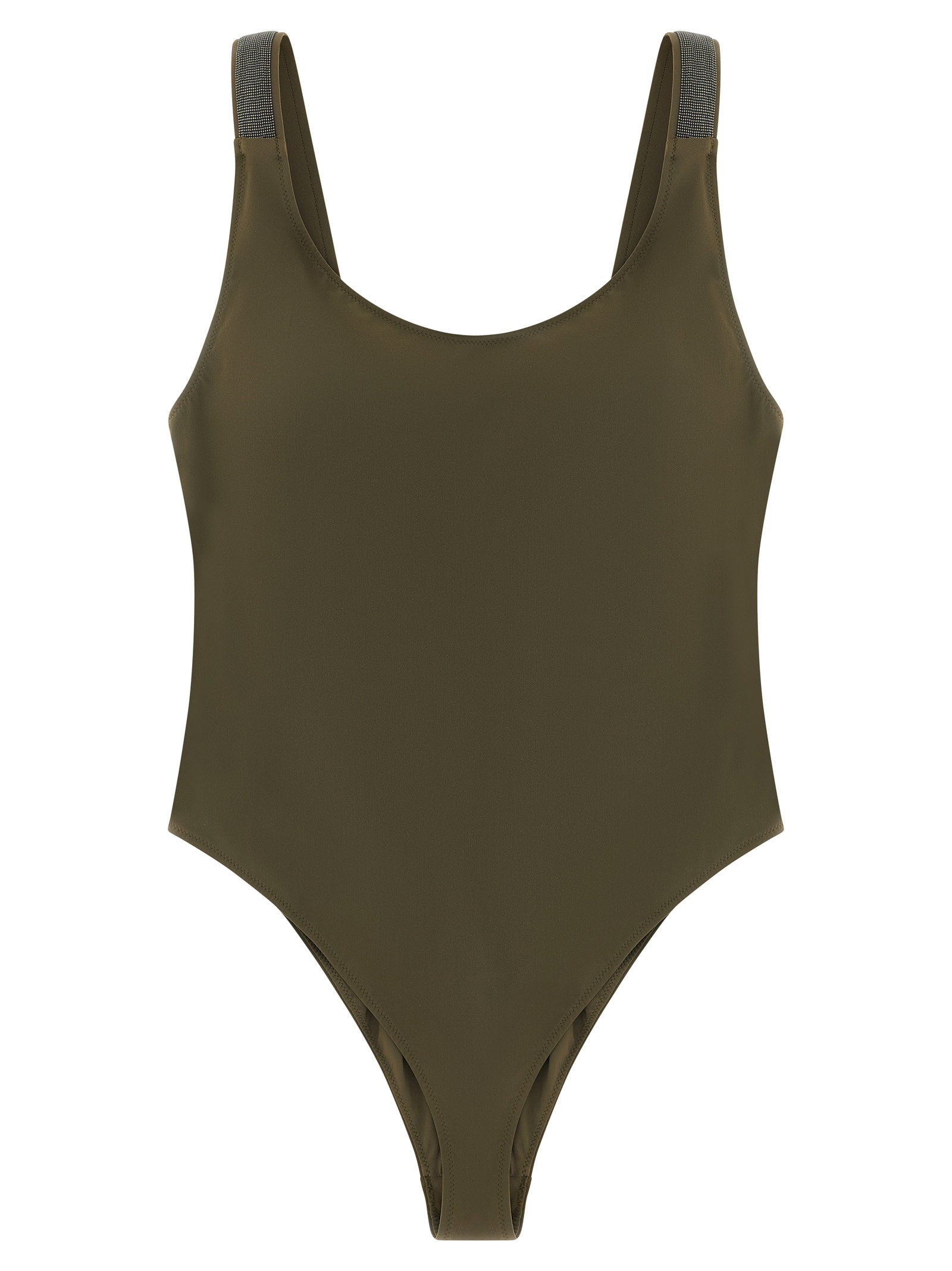 One-Piece Swimsuit — Olive
