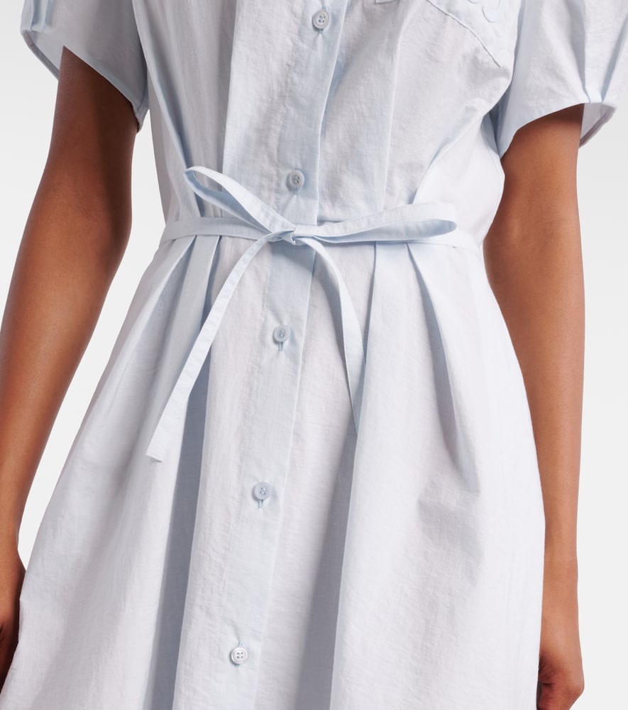 Paula's Ibiza Anagram cotton-blend shirt dress