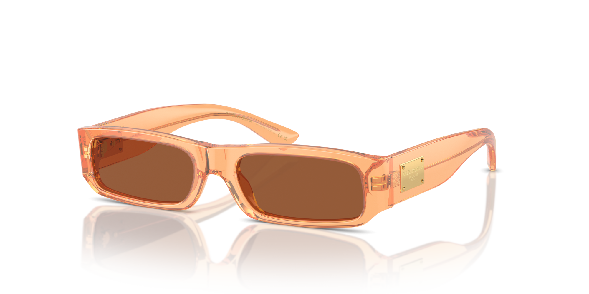 Dolce & Gabbana Kid Dolce & Gabbana DX4005 344273 Sunglasses Acetate Orange Brown Squared Norma