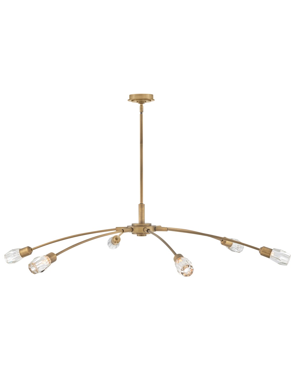 Heritage Brass LED Chandelier from the Atera Collection