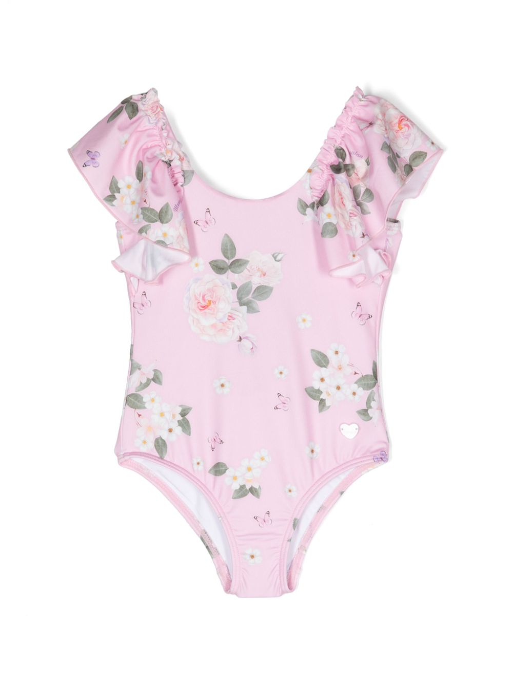 Floral-print swimsuit - Pink