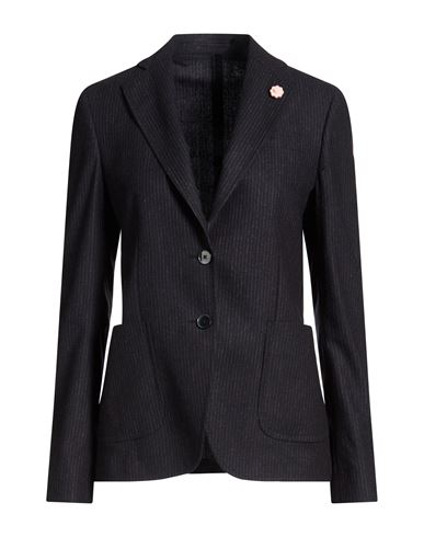 Woman Blazer Midnight blue Size 8 Wool, Polyester, Polyamide, Viscose, Elastane
