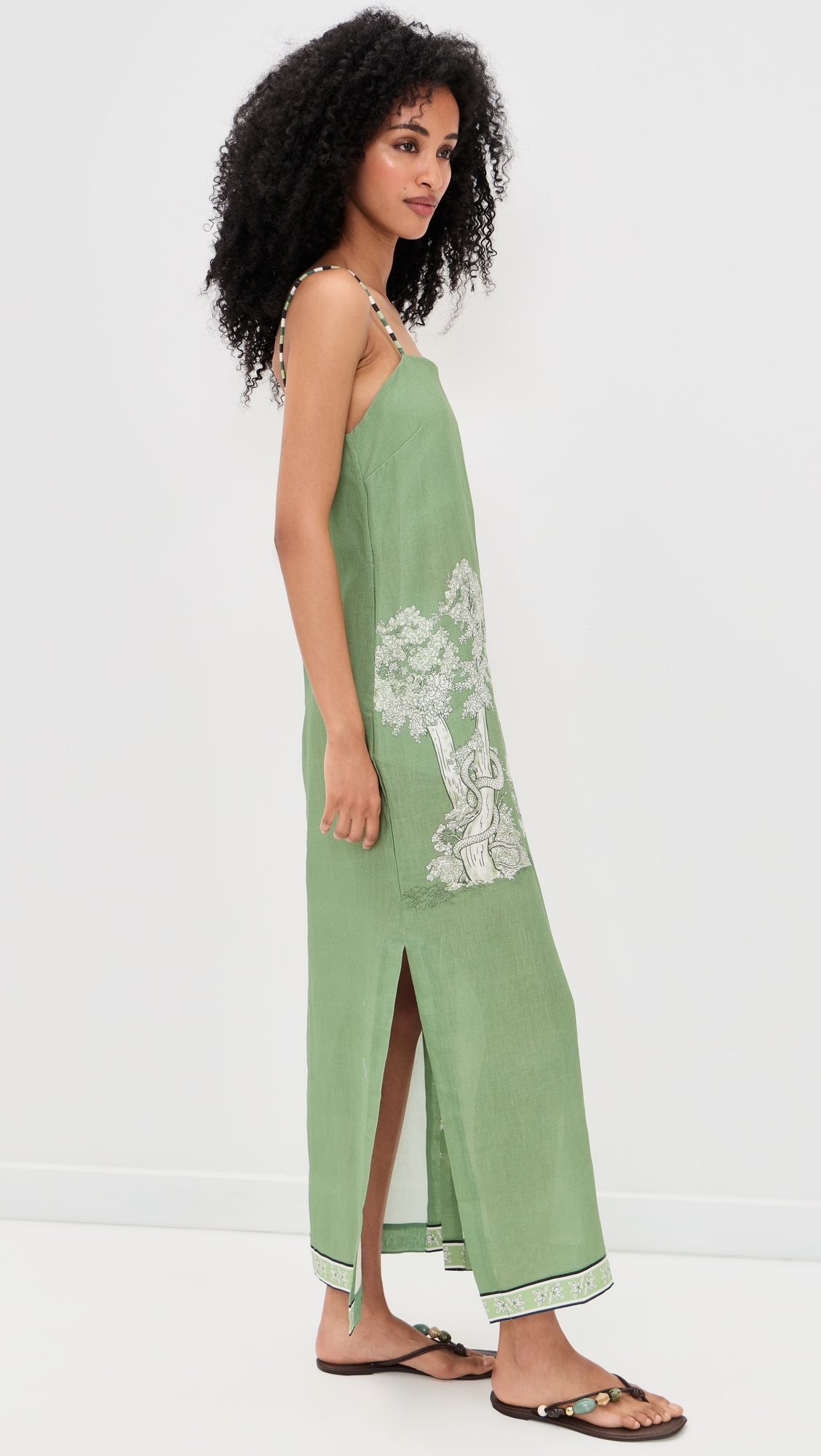 Botanical Maxi Dress Green