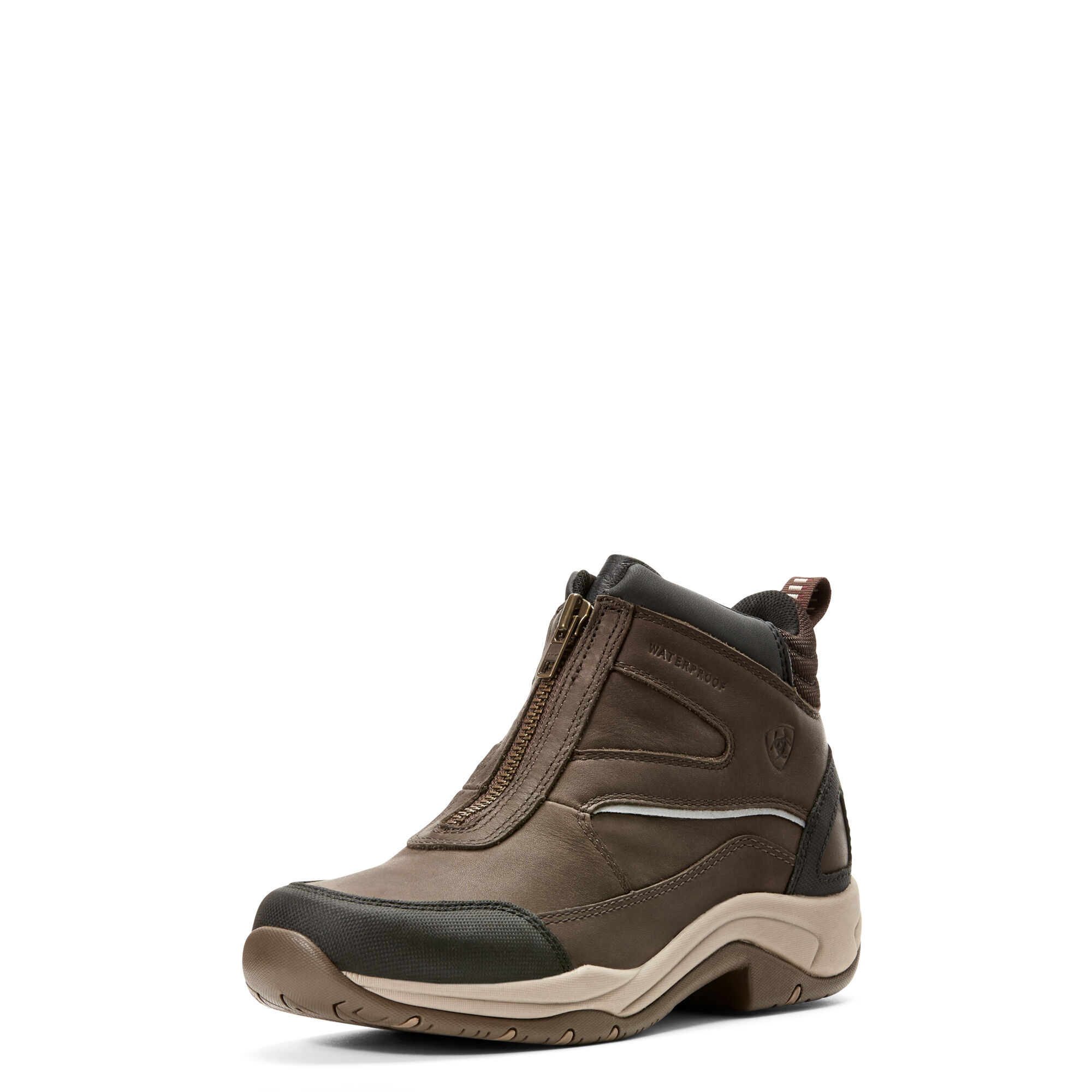 Women's Telluride Zip Waterproof Boots in Dark Brown, B Medium Width