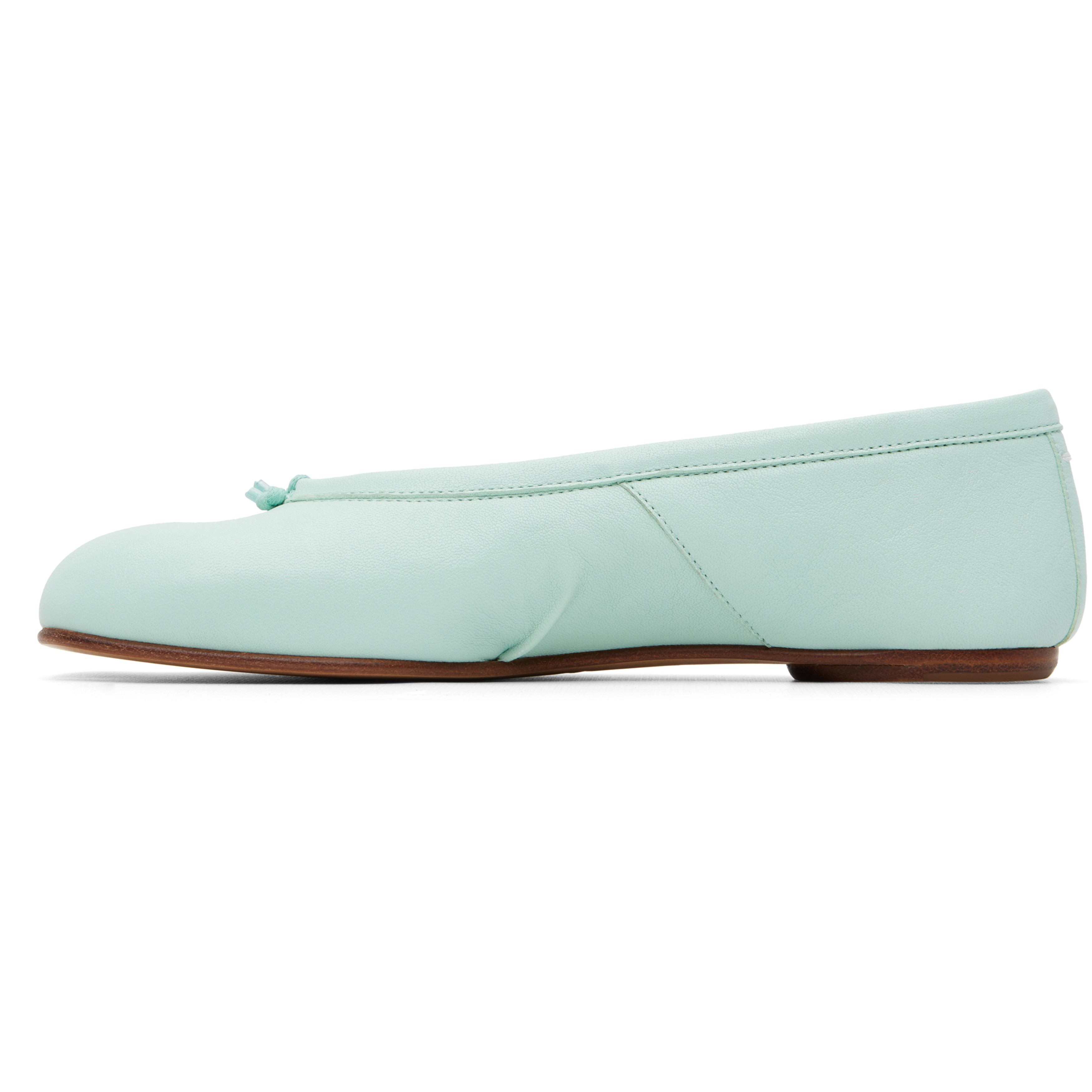 Green Tabi Ballerina Flats