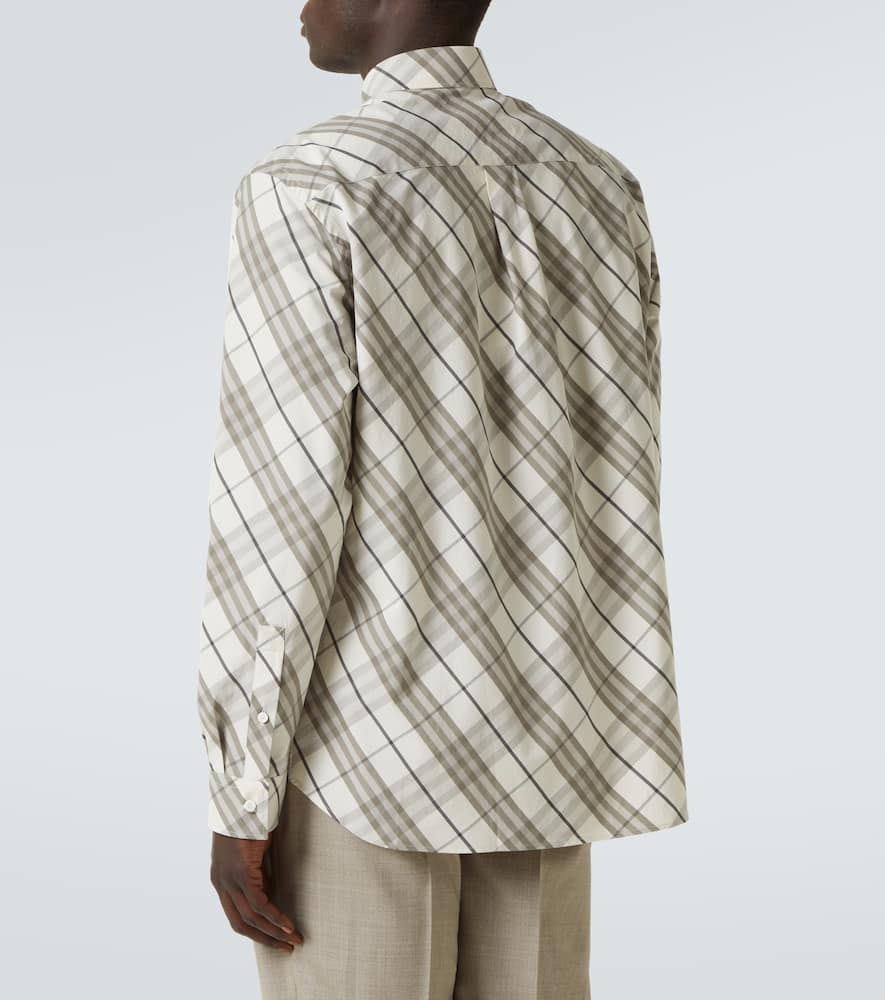 Check cotton overshirt