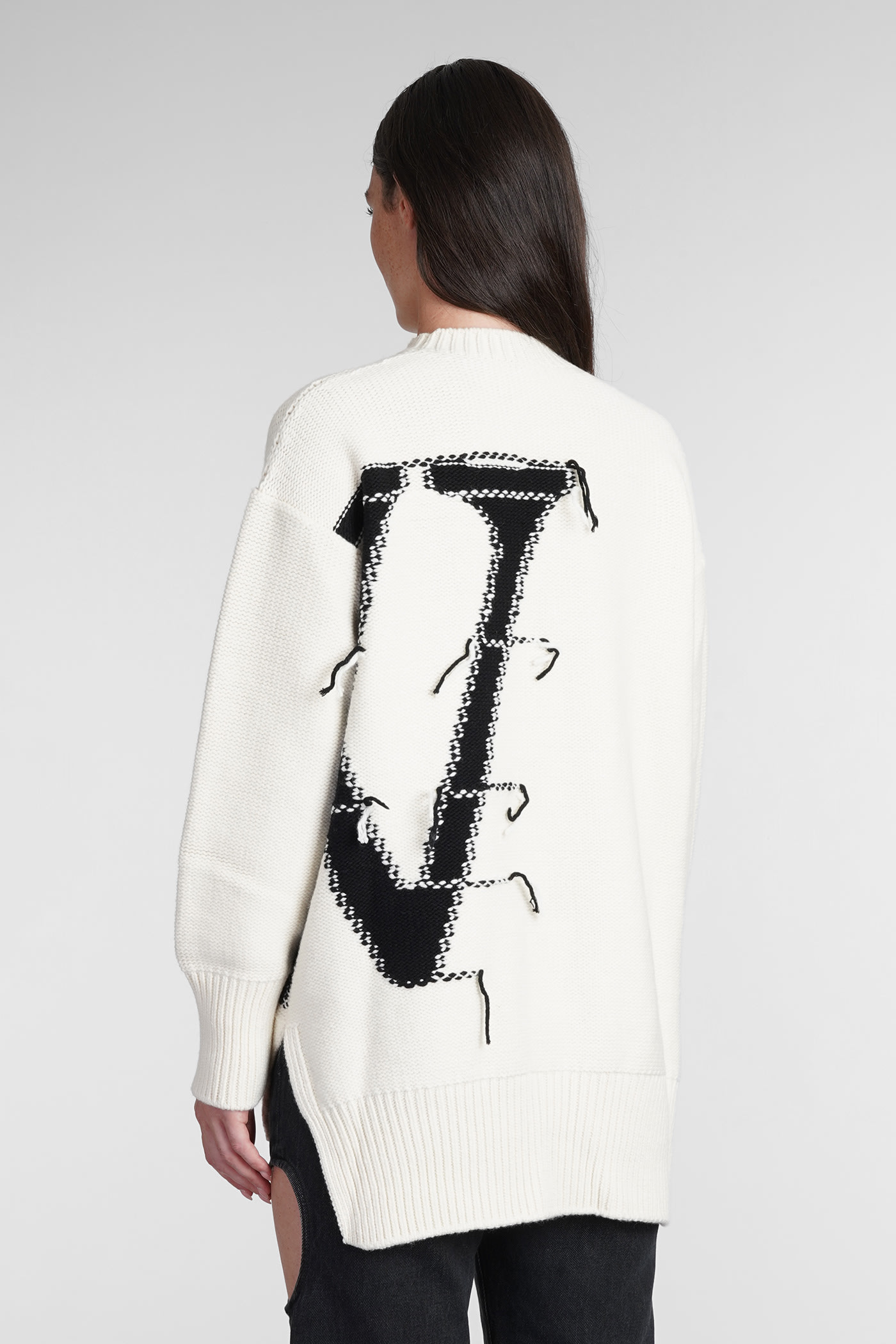 Knitwear In White Wool