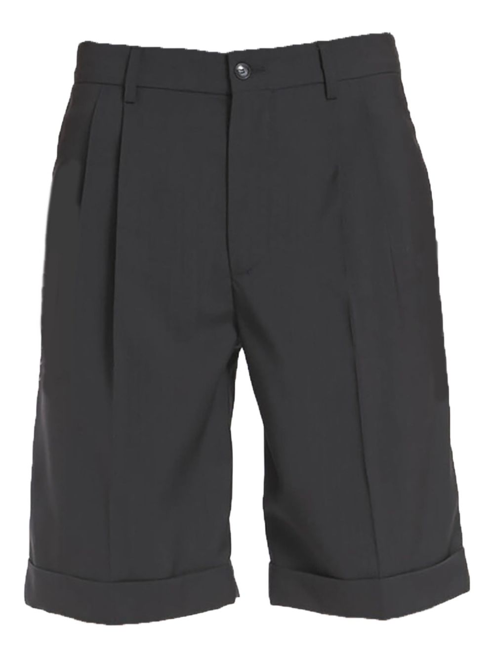 Pleated tailored shorts - Blue