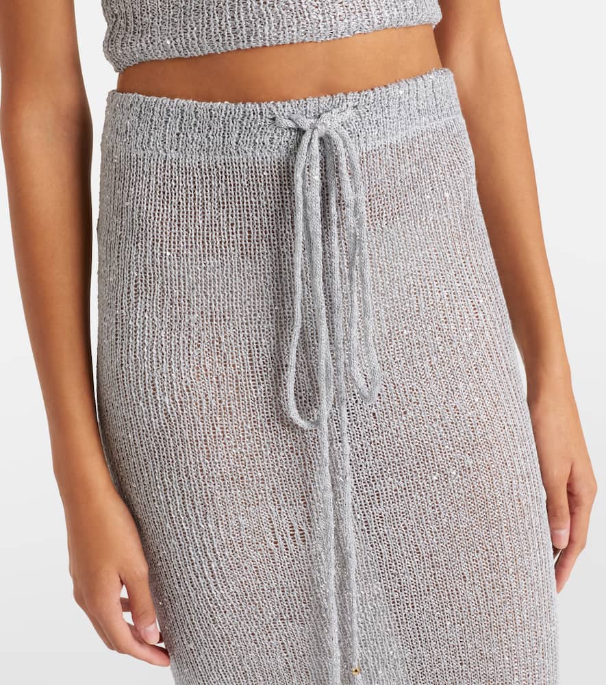 Alma sequined maxi skirt