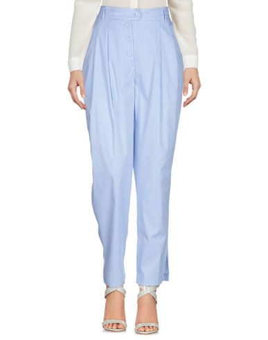Woman Pants Sky blue Size 2 Cotton, Polyamide, Elastane