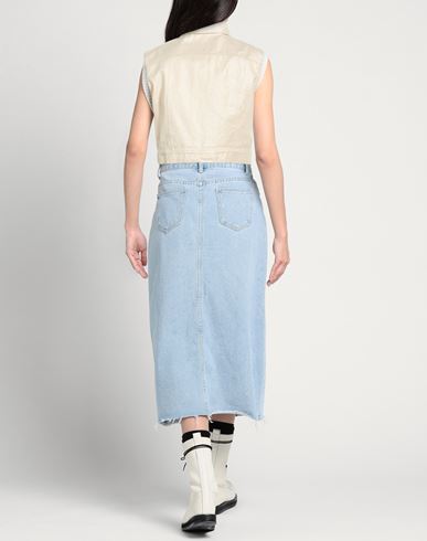 Woman Denim outerwear Ivory Size M Cotton
