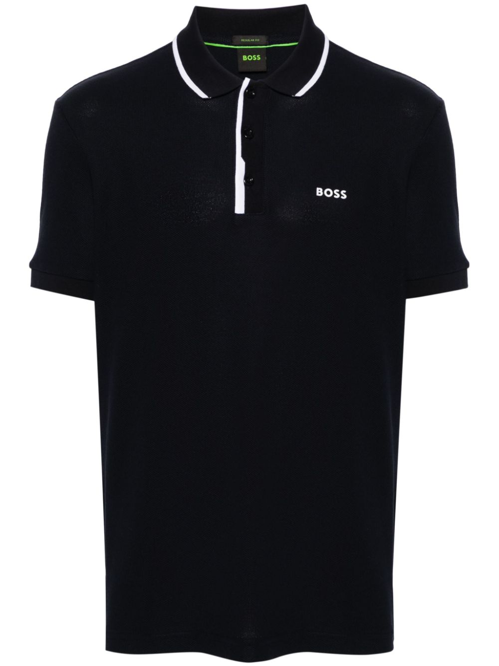 Logo-appliqué cotton polo shirt - Grey