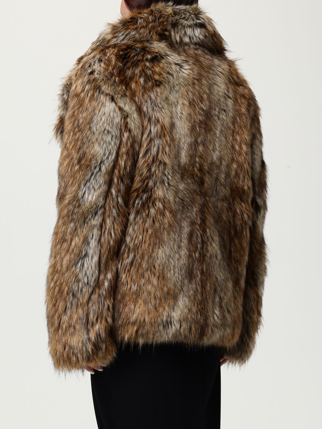 Faux-fur jacket - Brown