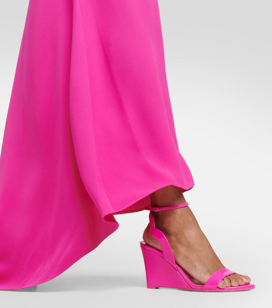 Christian Louboutin Patent leather wedge sandals