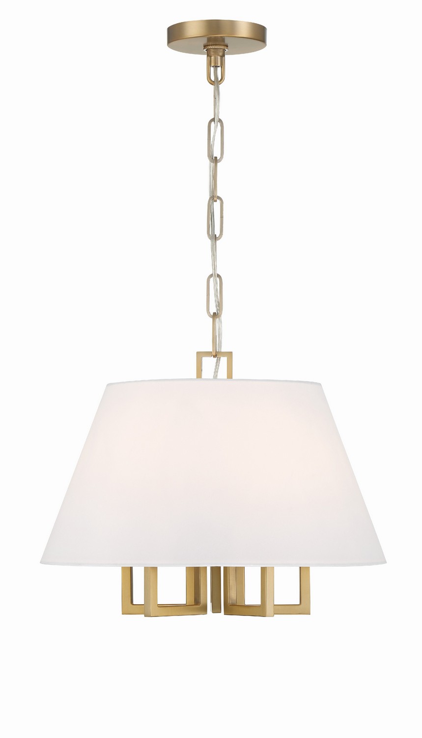 Vibrant Gold Five Light Mini Chandelier from the Westwood Collection
