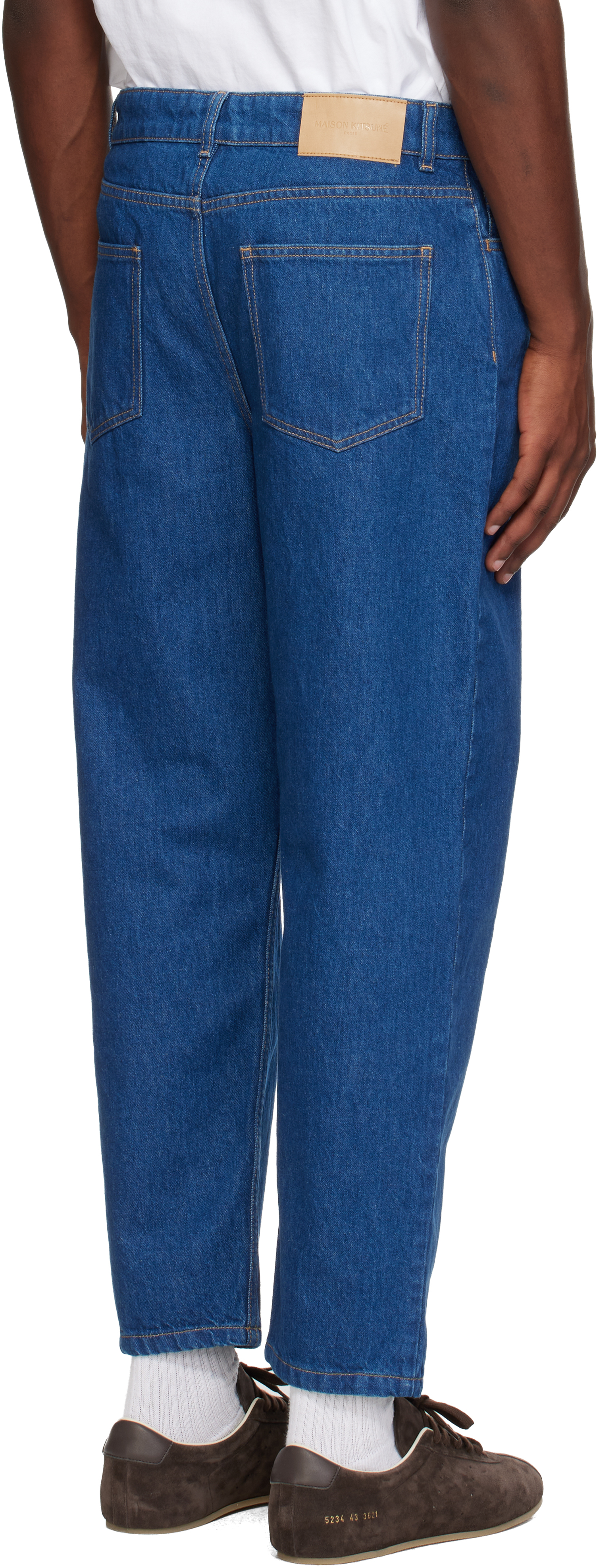 Blue Tapered Jeans