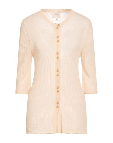 Crème Woman Cardigan Beige Size M Acrylic, Merino Wool, Viscose