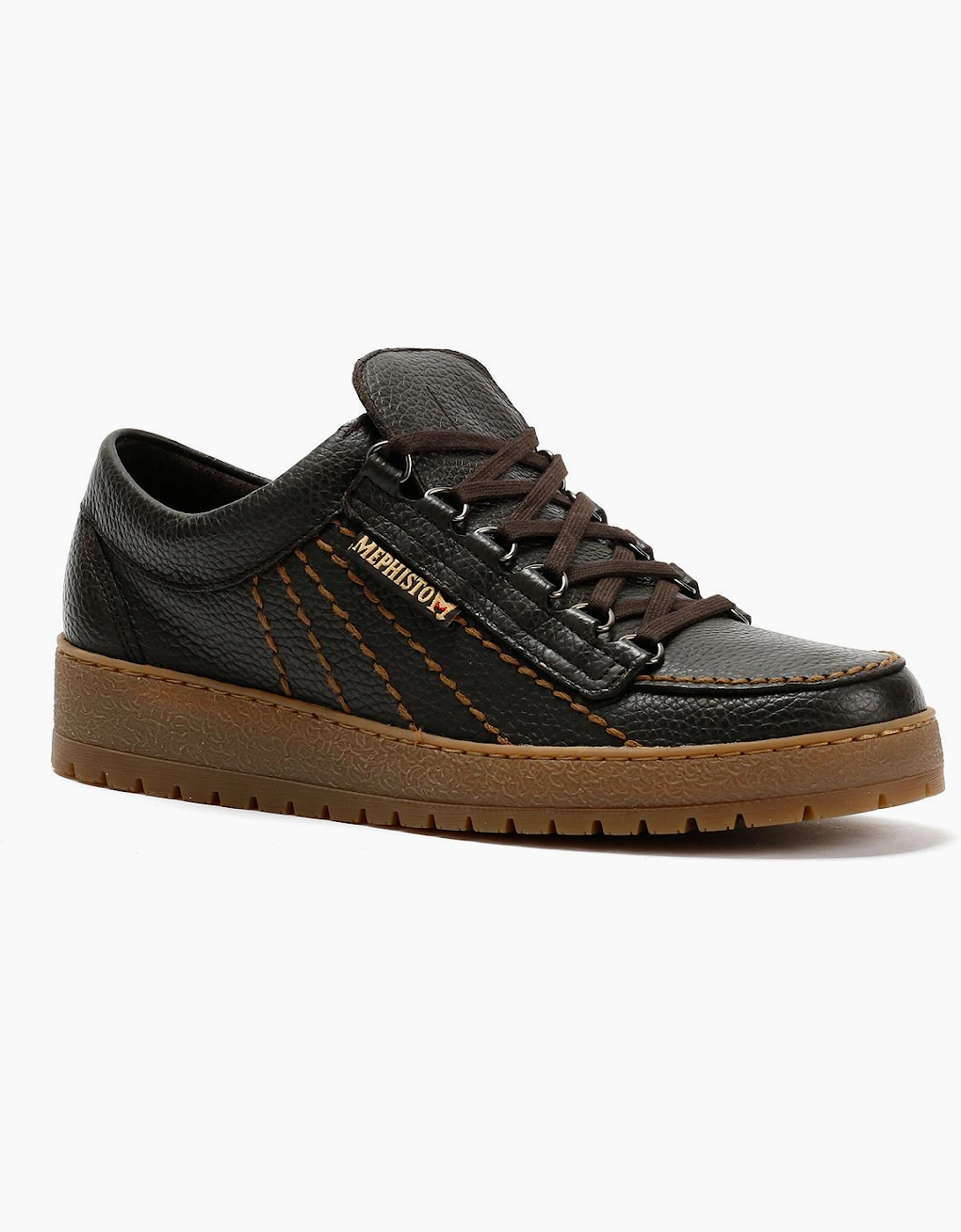 Men's Mephisto Rainbow Oregon 1351 Leather Men's Dark Brown Shoe