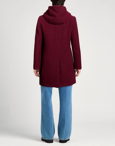 Man Coat Burgundy Size 40 Wool