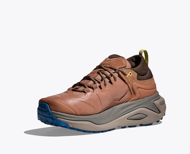 HOKA Men's Kaha 3 Low GTX Shoes in Maple/Gravel